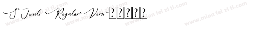 SJxinli RegularVersi字体转换